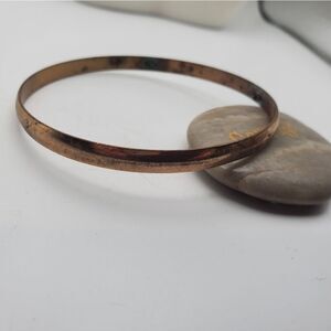 Copper gold toned bracelet bangle rounded jewelry‎ gift for her